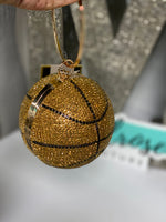 Rhinestone Basketball Clutch